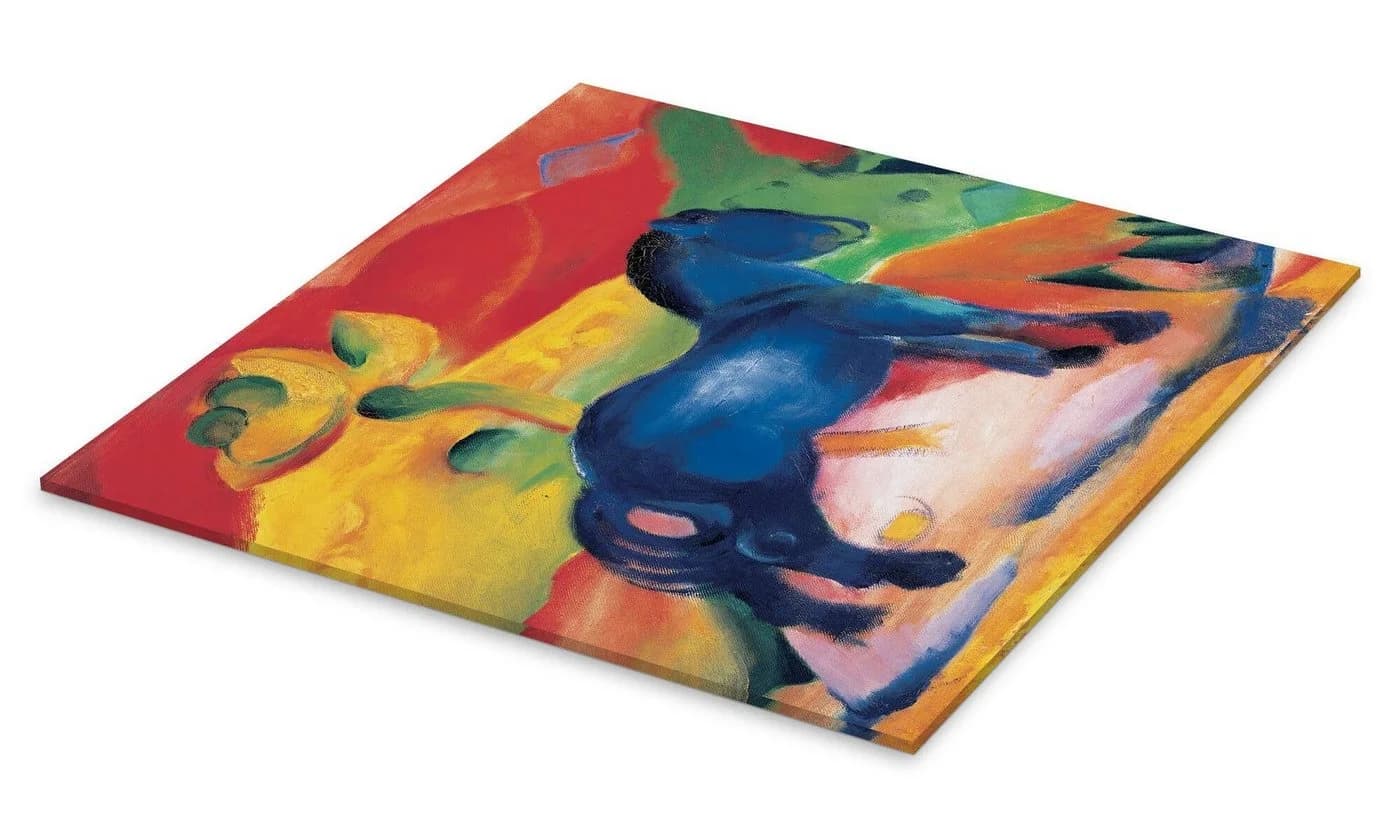 Posterlounge Acrylglasbild Franz Marc Das kleine blaue Pferdchen