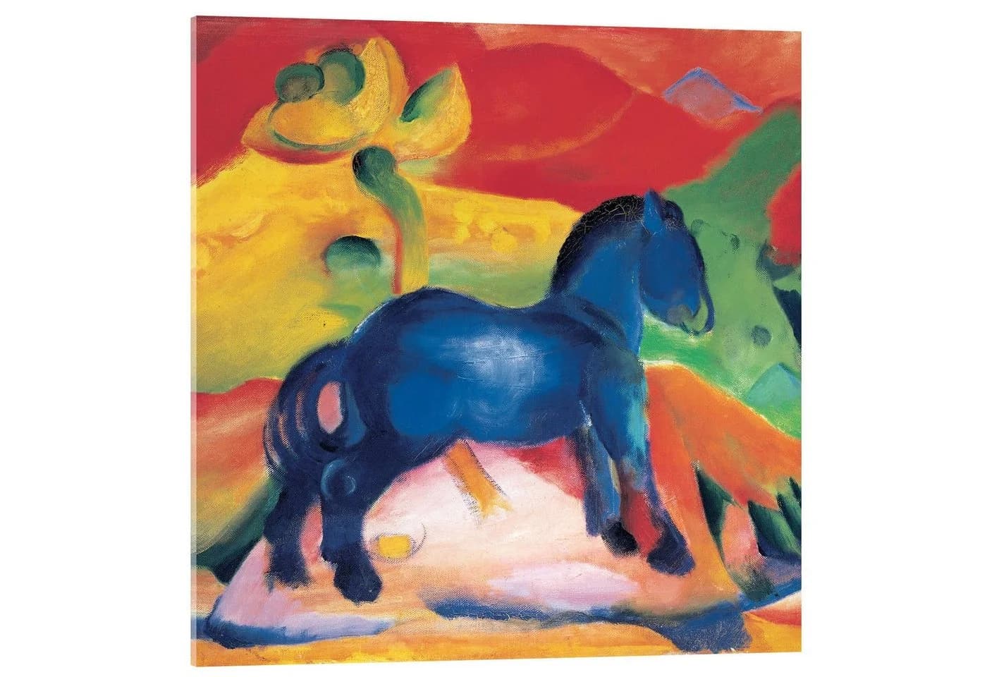 Posterlounge Acrylglasbild Franz Marc Das kleine blaue Pferdchen - Bild 2