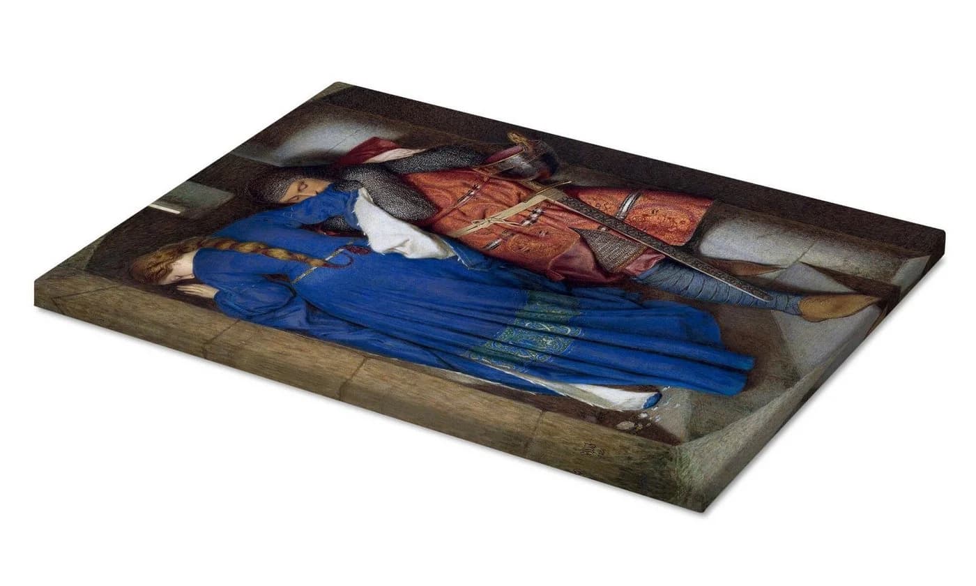 Posterlounge Leinwandbild Treffen auf der Turmtreppe Frederic William Burton