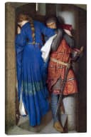 Posterlounge Leinwandbild Treffen auf der Turmtreppe Frederic William Burton Bild 2