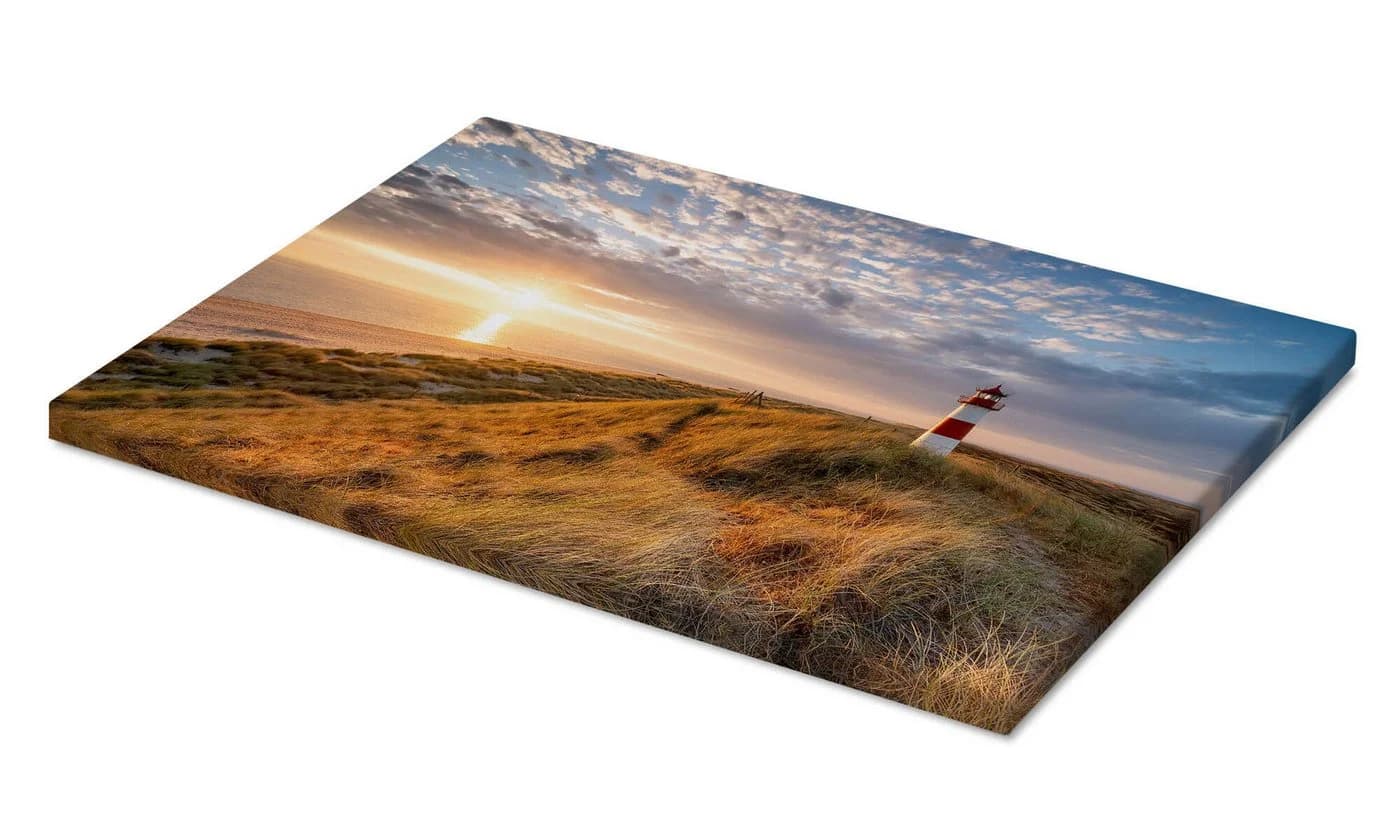 Posterlounge Leinwandbild Leuchtturm List-Ost auf Sylt
