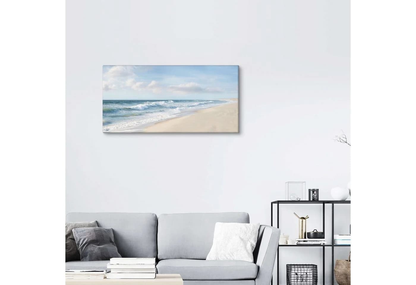 Posterlounge Leinwandbild Hamptons II Blau James McLoughlin - Bild 4