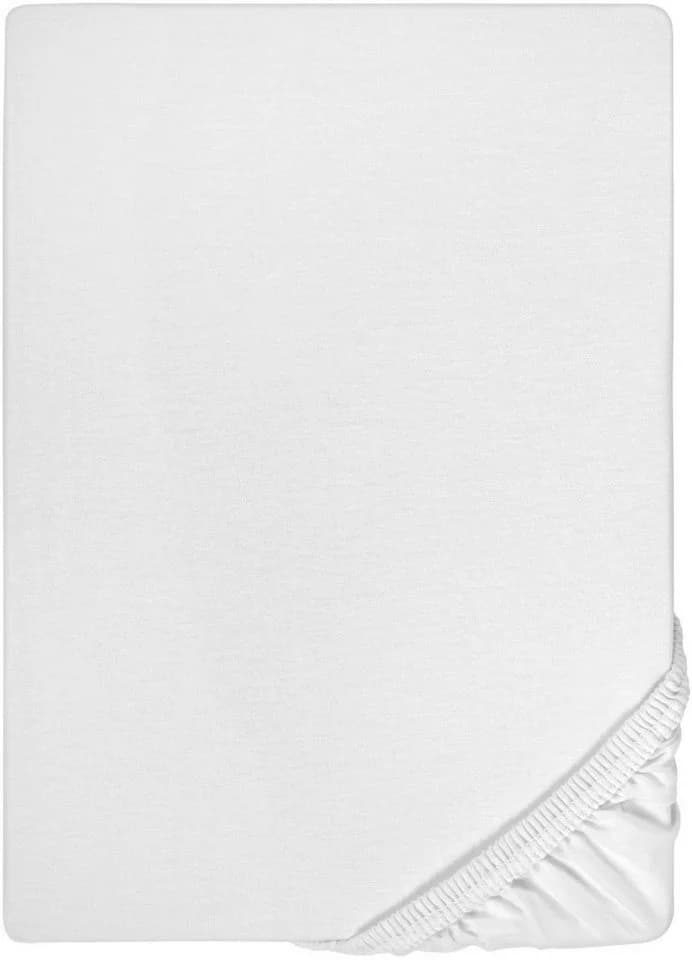 Boxspringbezug Jersey Weiss Baumwolle 95% 5% Elasthan