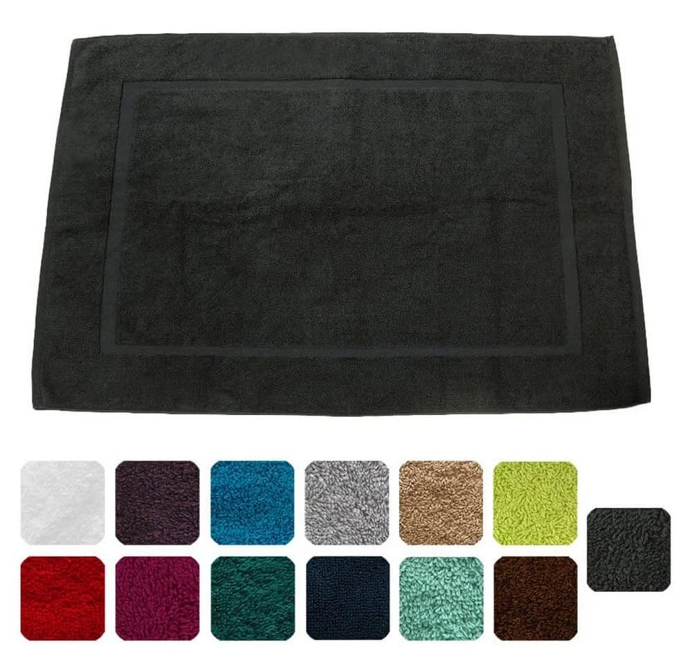 Lanudo Badematte Pure Line Grau 60x90 cm Baumwolle