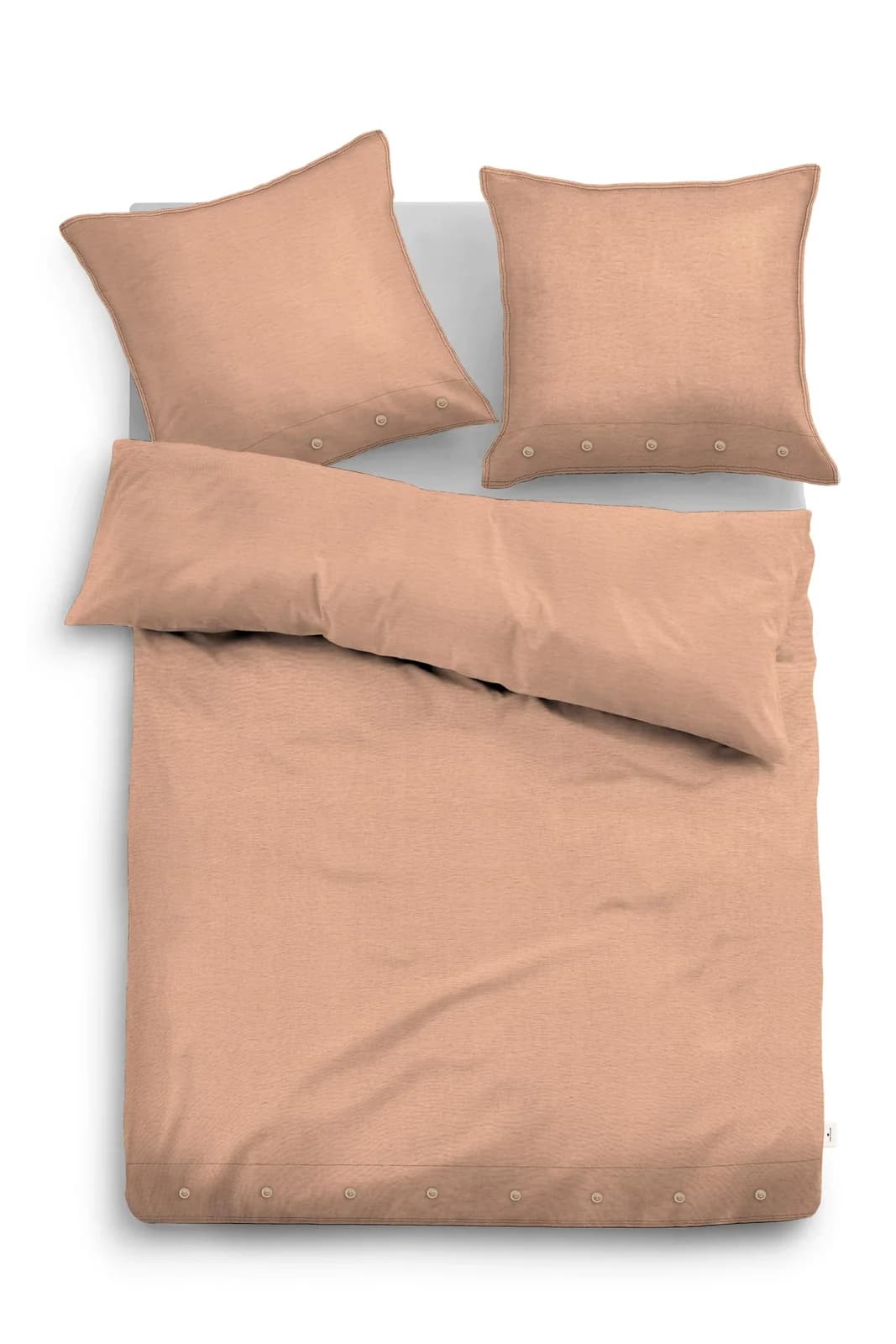 TOM TAILOR Bettwäsche Set Leinen Orange 135x200cm