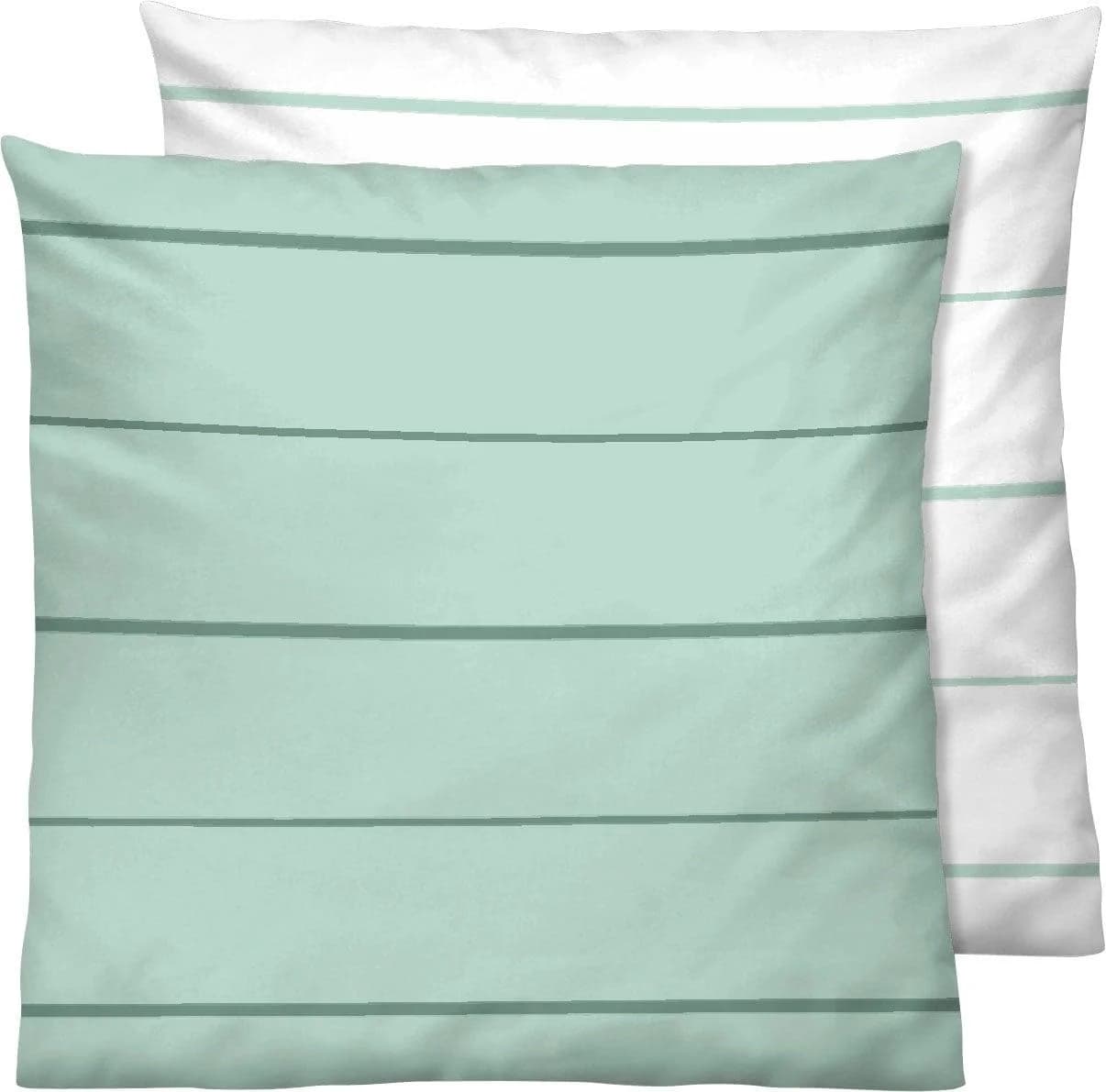 Biberna Kissenbezug Mix & Match Mint Streifen Mako-Satin