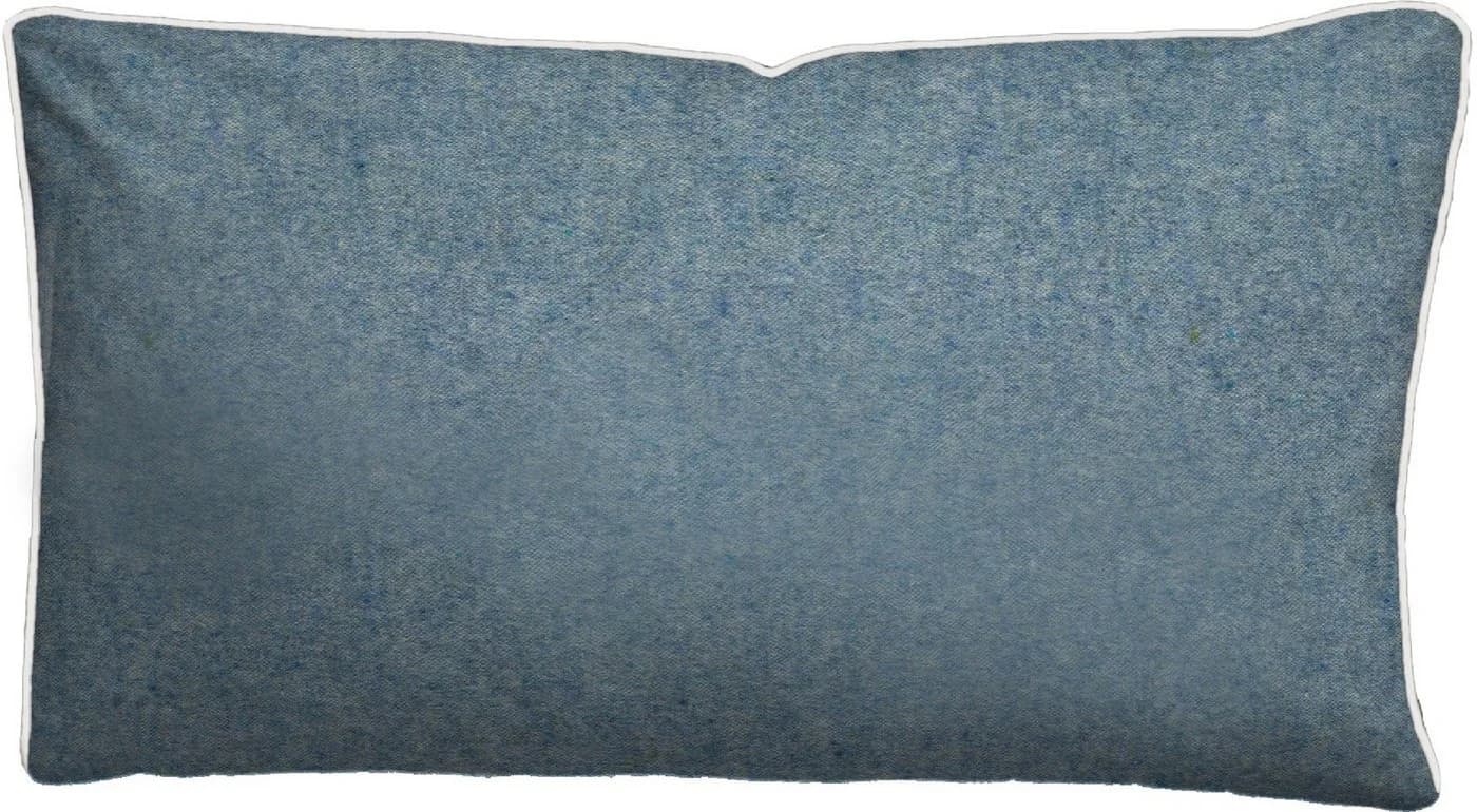 BIBERNA Kissenbezug Hermal Flanell Wendekissenbezug Blau - Bild 3
