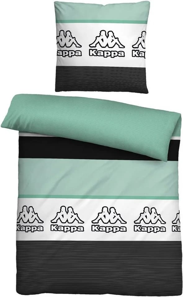 Kappa Bettwäsche Mia Linon türkis-blau Streifen 135x200cm - Bild 2