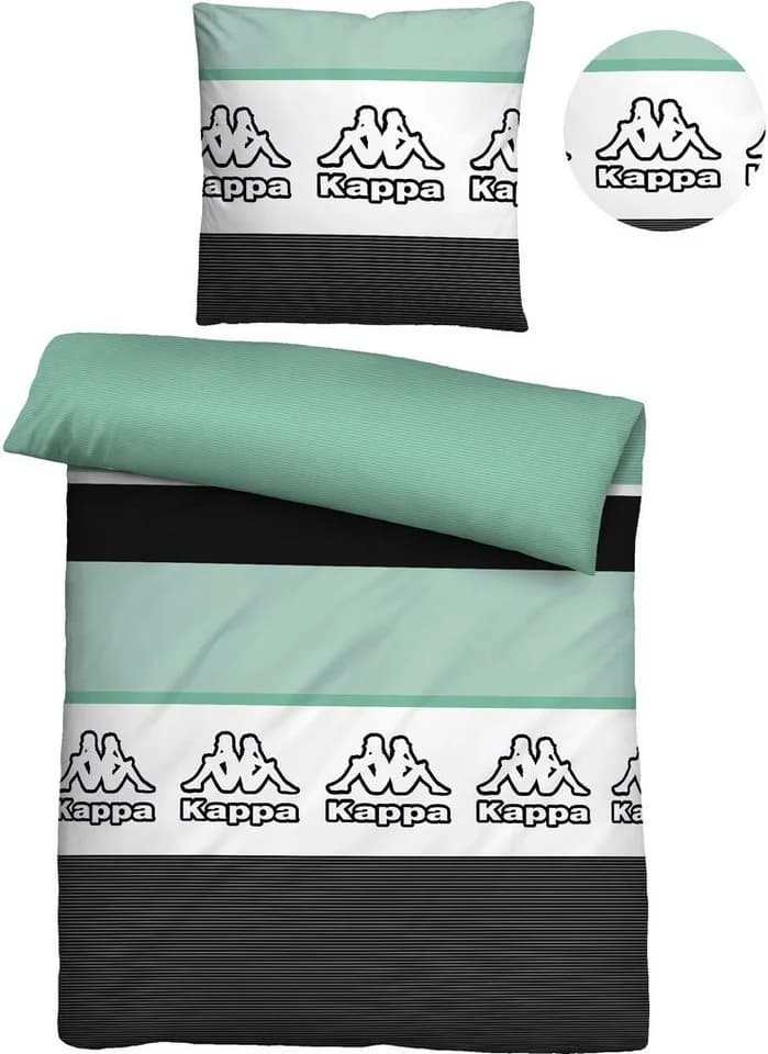 Kappa Bettwäsche Mia Linon türkis-blau Streifen 135x200cm - Bild 3