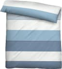 Biberna Bettwäsche Antonia Mako-Satin 2-teilig Blau Weiß Bild 4