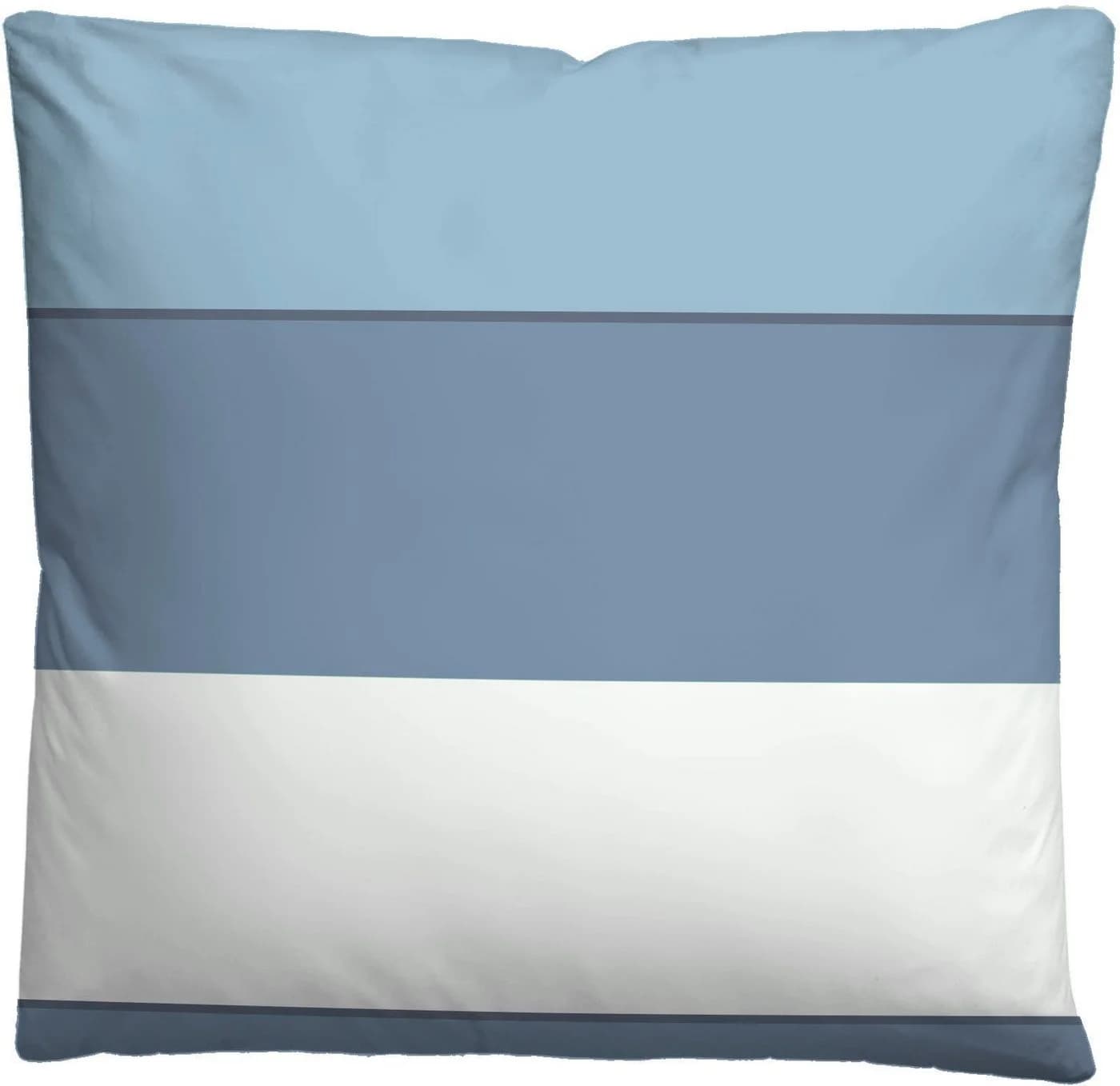 Biberna Bettwäsche Antonia Mako-Satin 2-teilig Blau Weiß - Bild 5