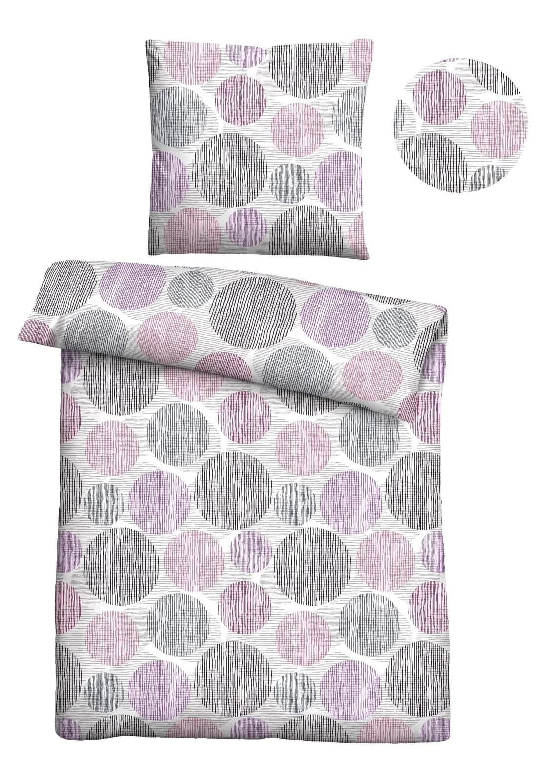 Castell Thermo-Fleece Bettwäsche 2-teilig Bunt Flauschig Polyester