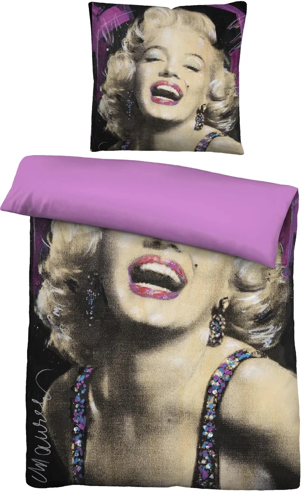 Castell Wendebettwäsche Marilyn Monroe Beige Microfaser