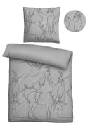 BIBERNA Bettwäsche Grau Melange Flanell Made in Germany Bild 1