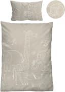 Biberna Kinderbettwäsche Flanell Grau Melange 2-tlg Bild 2