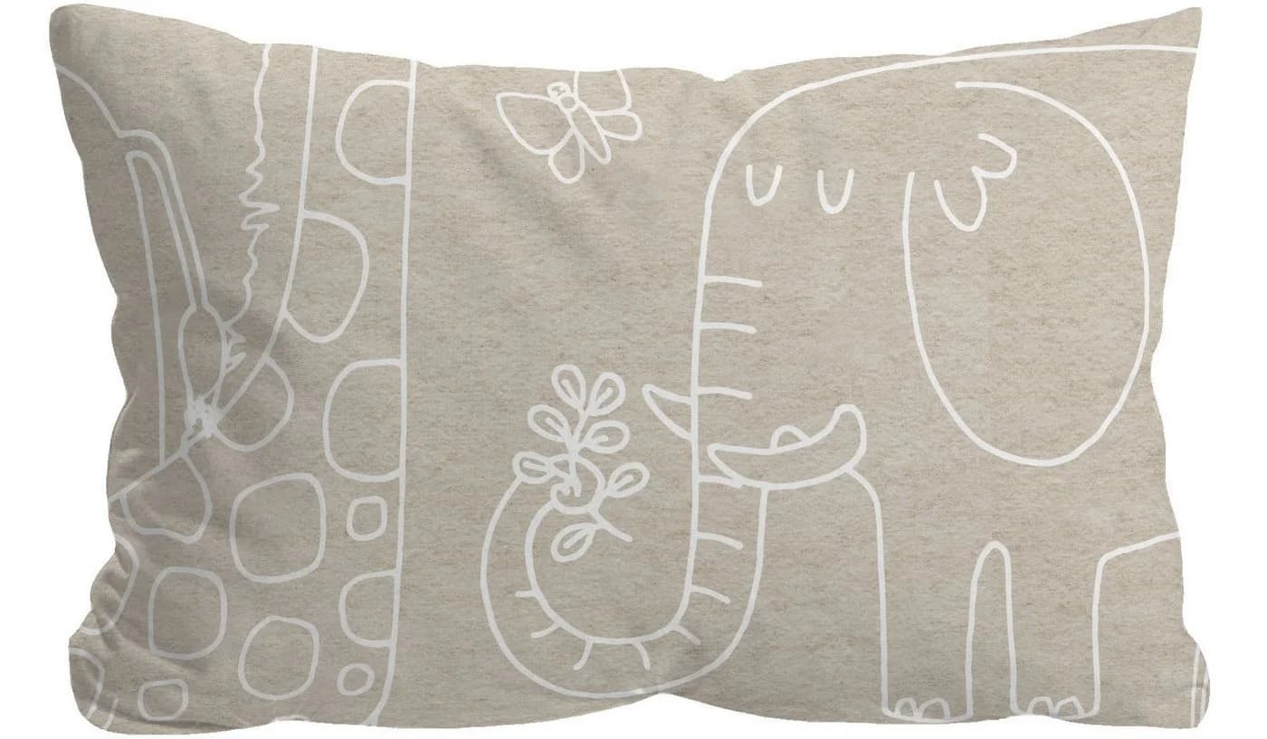Biberna Kinderbettwäsche Flanell Grau Melange 2-tlg - Bild 4