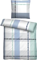 Castell Bettwäsche 0260746 Eisblau Kariert Polyester Bild 3