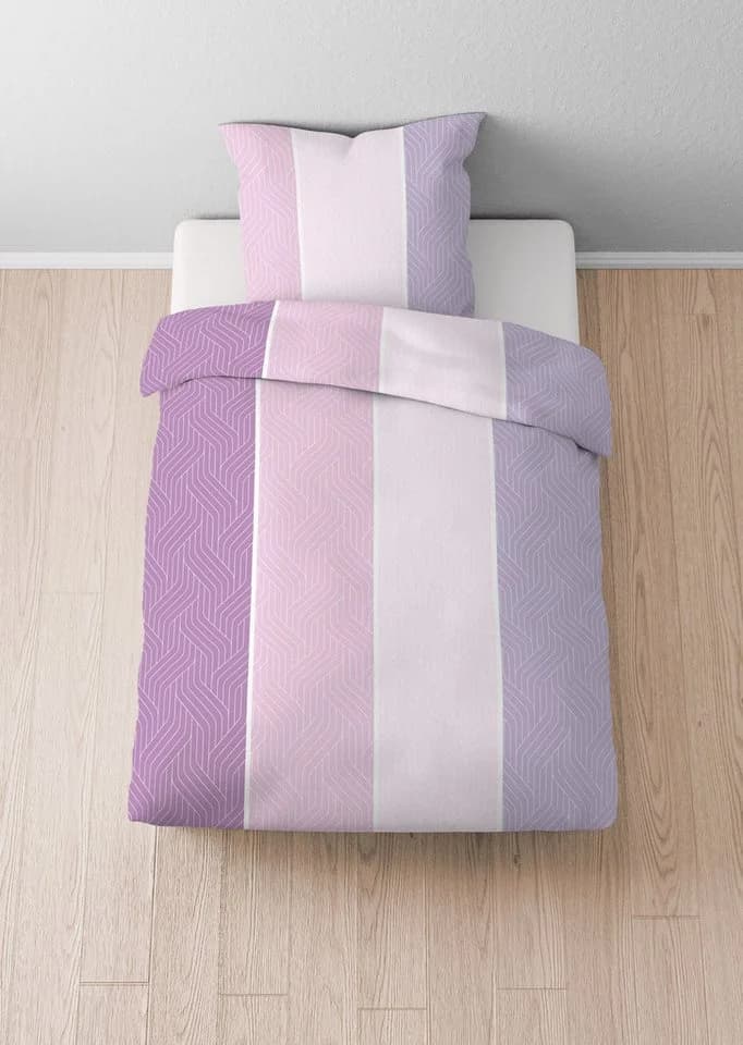 Castell Bettwäsche 0260992 Flieder Seersucker 100% Polyester