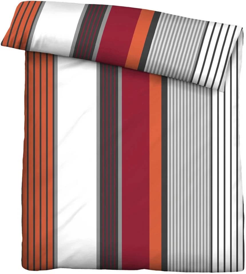 Castell Bettwäsche Set 135x200 cm Rubin Rot Renforcé 100% Baumwolle - Bild 4