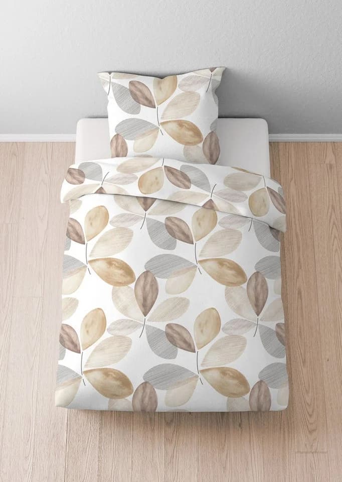 Castell Thermo-Fleece Bettwäsche 2-tlg. Kitt Floral
