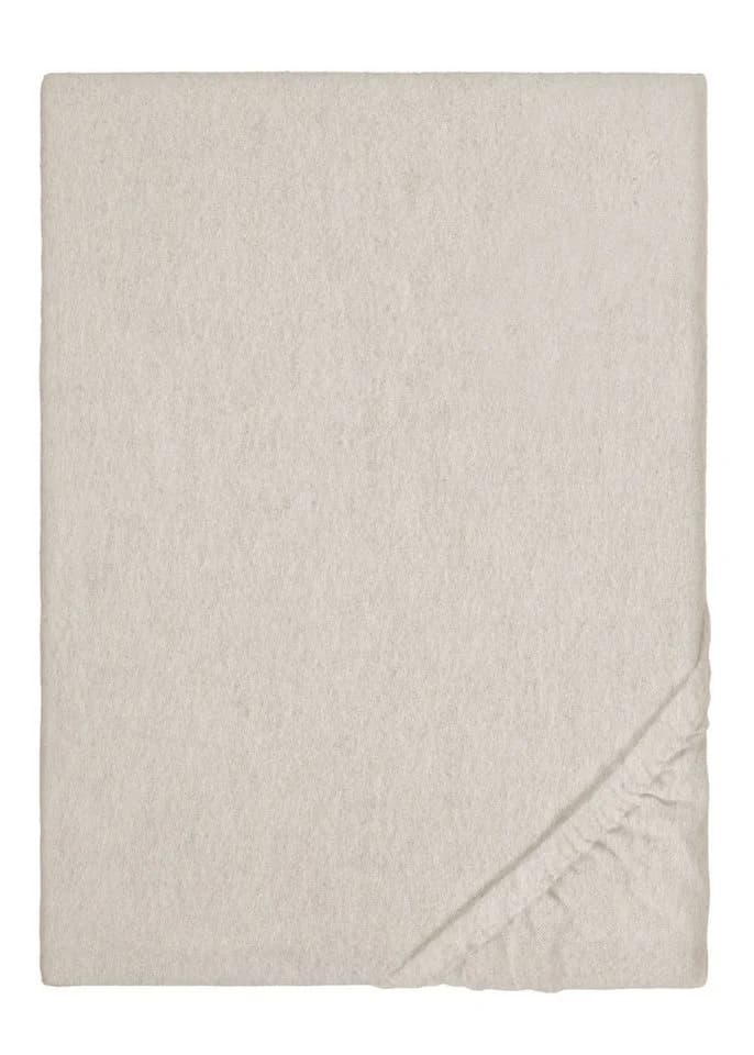 Biberna Spannbettlaken Hermal Flanell Beige 100% Baumwolle - Bild 2