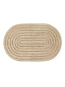 benuta Badematte Nia Oval Beige 100% Baumwolle Handgeknüpft Bild 1