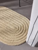 benuta Badematte Nia Oval Beige 100% Baumwolle Handgeknüpft Bild 3