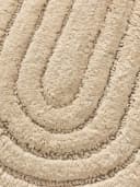 benuta Badematte Nia Oval Beige 100% Baumwolle Handgeknüpft Bild 5