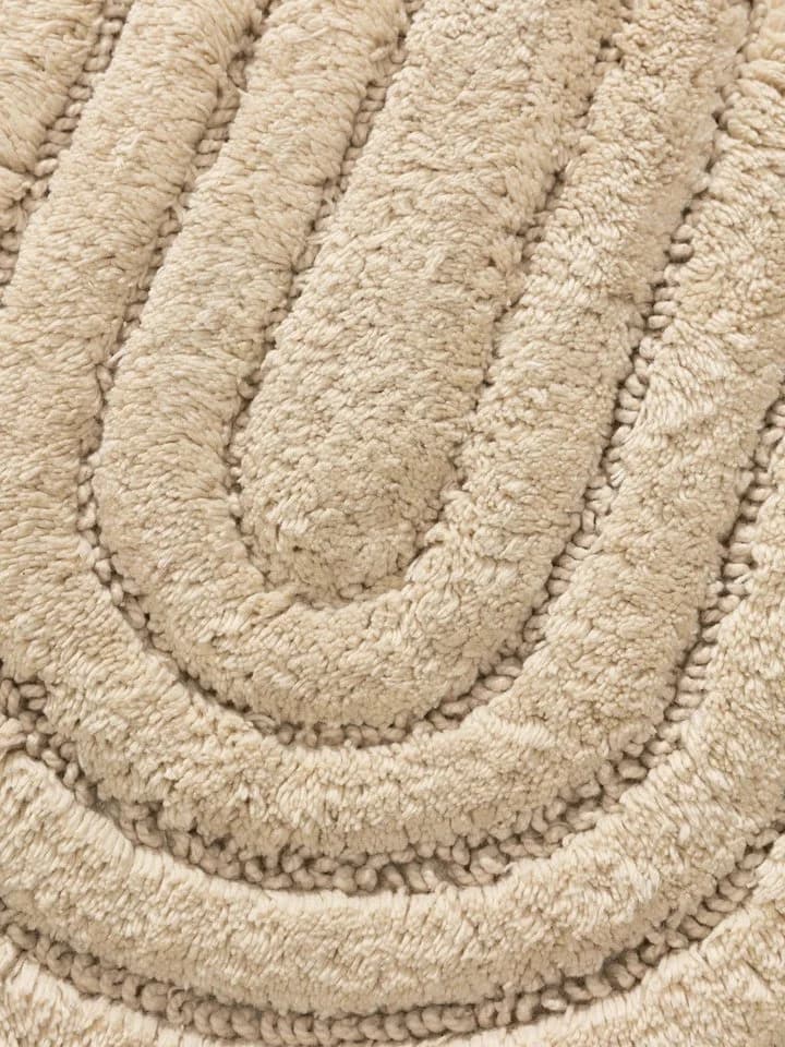 benuta Badematte Nia Oval Beige 100% Baumwolle Handgeknüpft - Bild 5