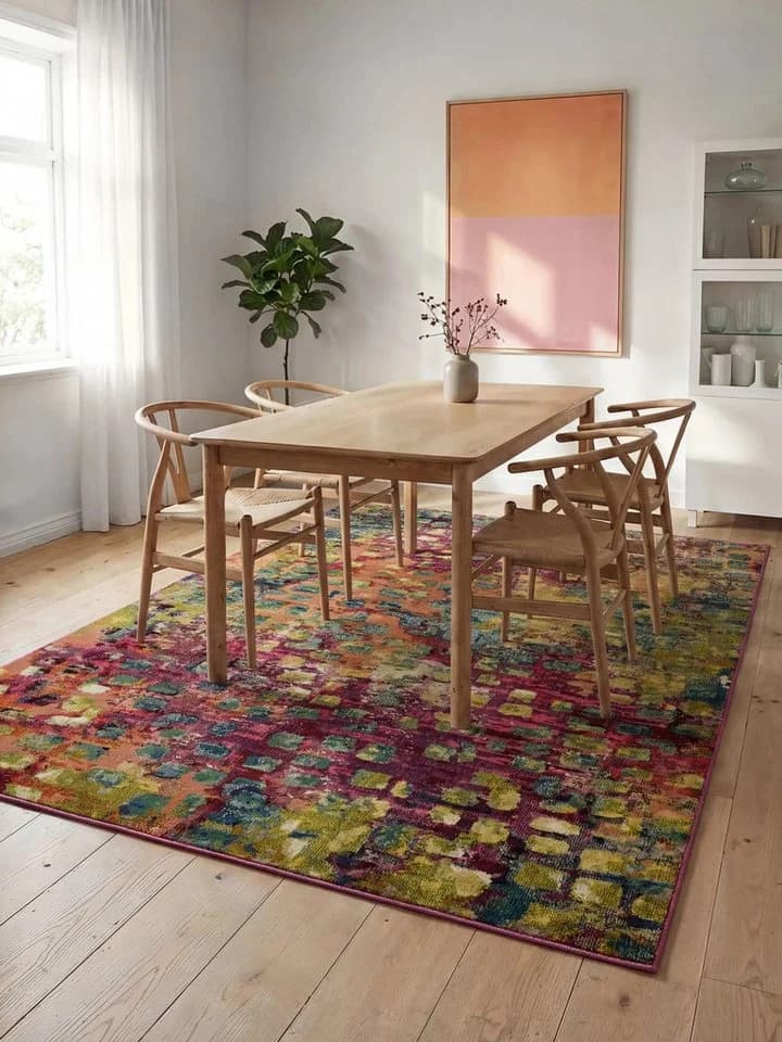 benuta Teppich Casa Retro Multicolor Kunstfaser - Bild 2