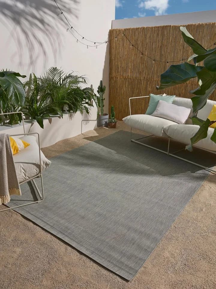 benuta Outdoorteppich Metro Grau Ethno-Style Kunstfaser - Bild 2