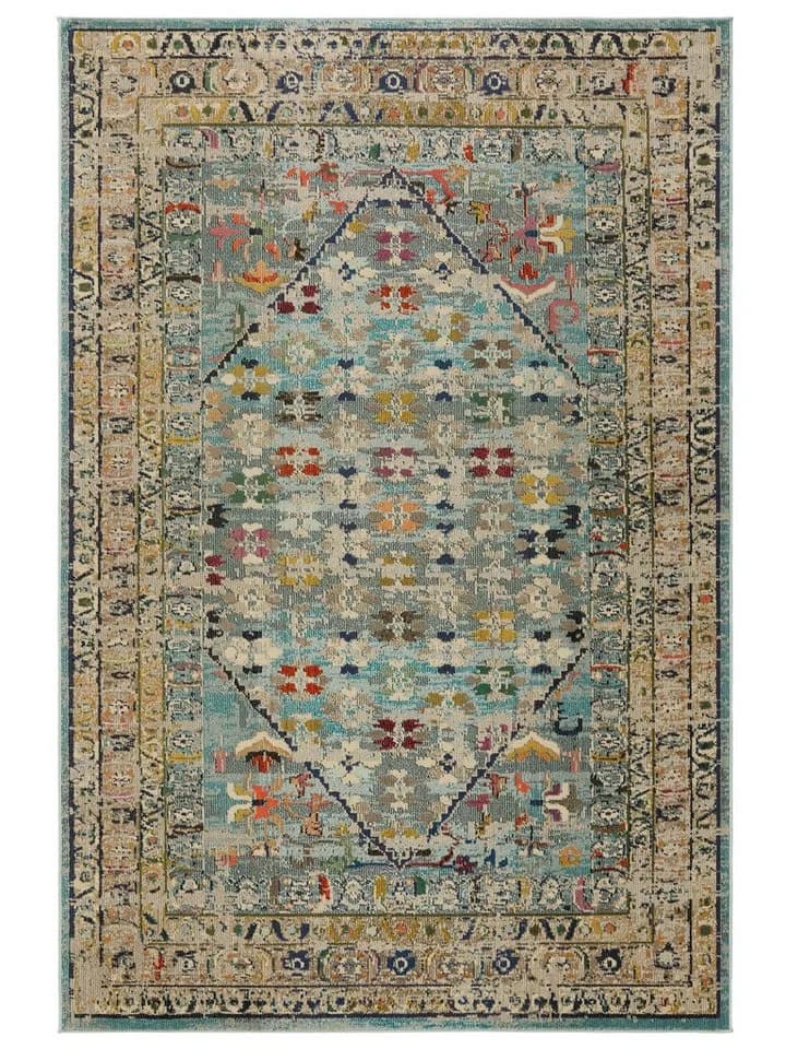 benuta Teppich Casa Bunt Rechteckig Retro