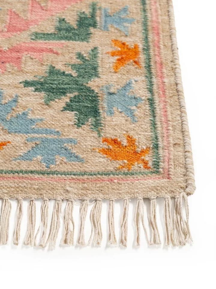 benuta Teppich Zohra Kelim Ethno-Style Wolle Beige/Bunt - Bild 4
