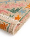benuta Teppich Zohra Kelim Ethno-Style Wolle Beige/Bunt Bild 5