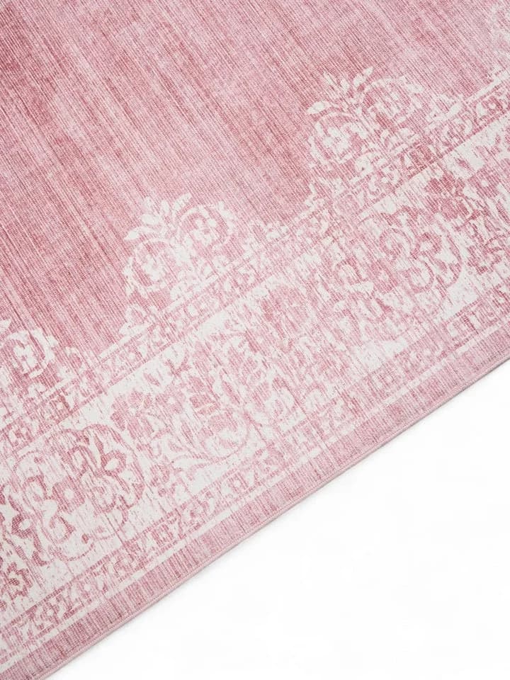 benuta Teppich Laury Rosa Multicolor Kunstfaser - Bild 5