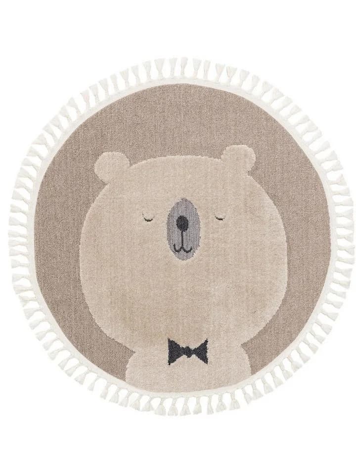 benuta Kinderteppich Momo Rund Beige Ethno-Style