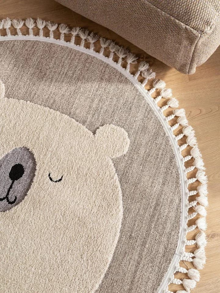 benuta Kinderteppich Momo Rund Beige Ethno-Style - Bild 4