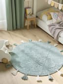 benuta Kinderteppich Malu Rund Mint Ethno-Style Bild 2