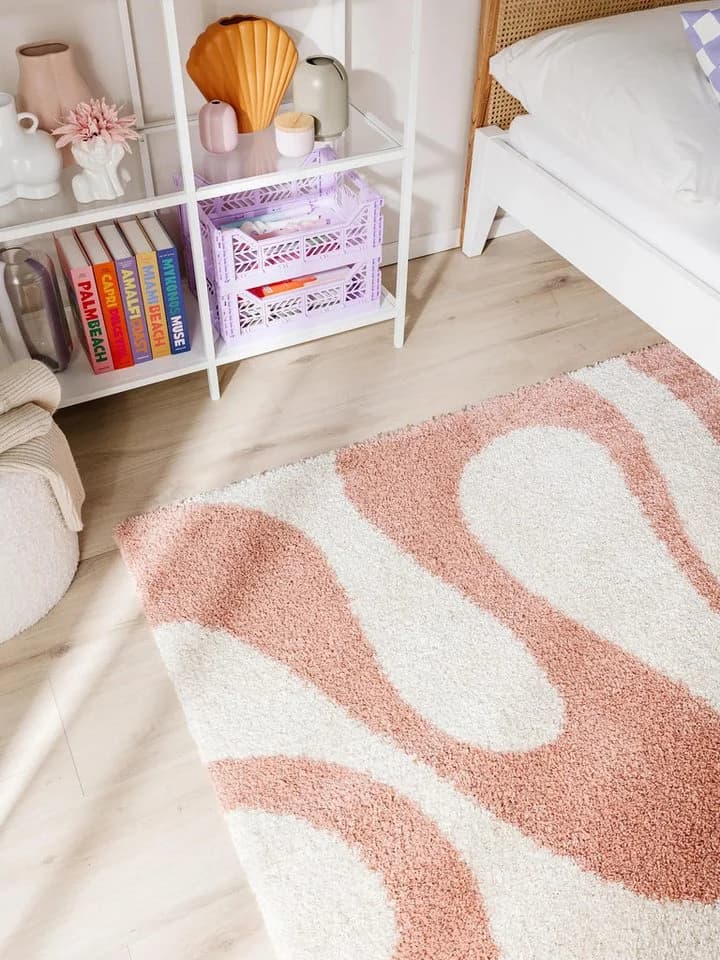 benuta Hochflor-Teppich Louise Rosa Kunstfaser - Bild 3