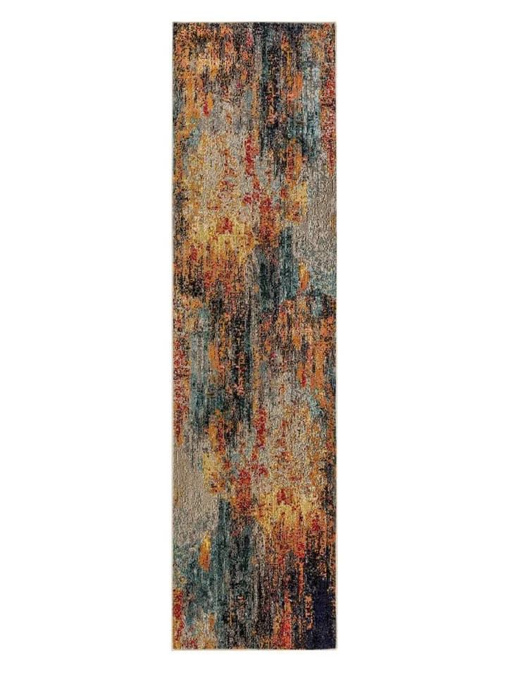 benuta Teppich Casa Retro Bunt Kunstfaser