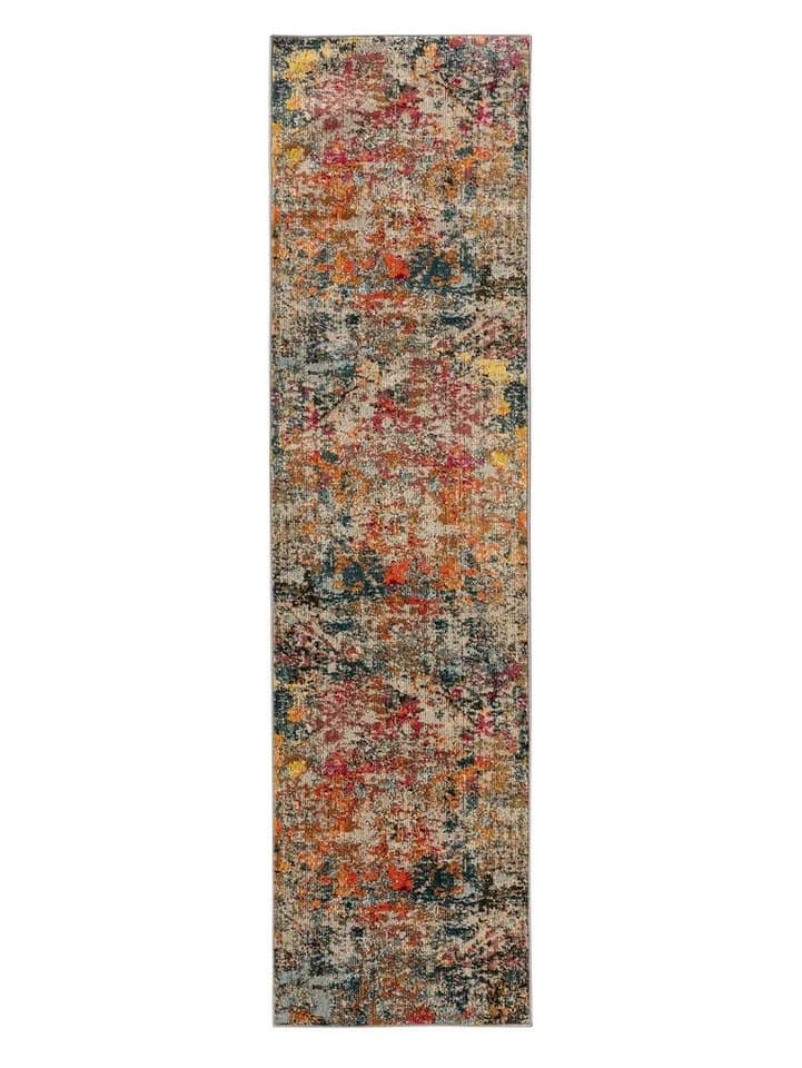 benuta Teppich Casa Bunt Retro Kunstfaser