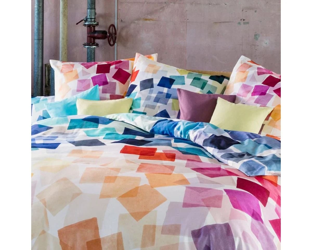 Estella Bettwäsche Puzzle Mako Satin 2-teilig Bunt