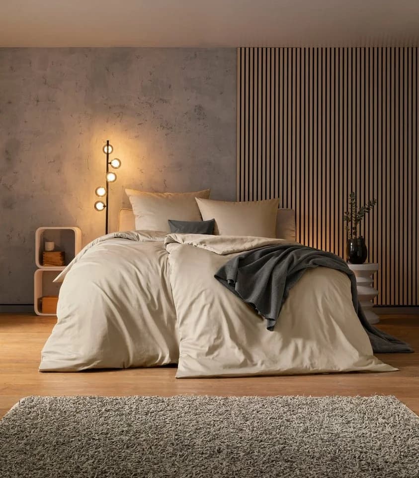 ESTELLA Valetta Bettwäsche Mako-Satin Grau 2-teilig - Bild 2
