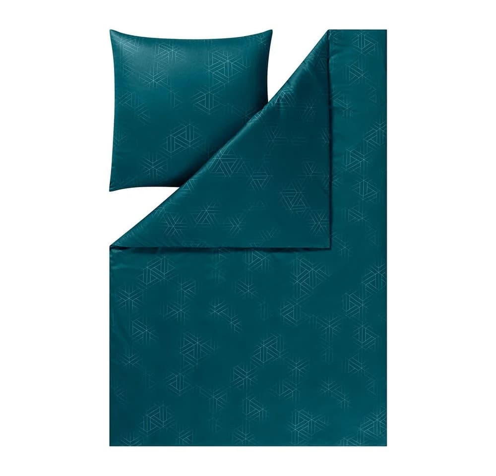 ESTELLA Bettwäsche Pippa Petrol Mako-Interlock-Jersey