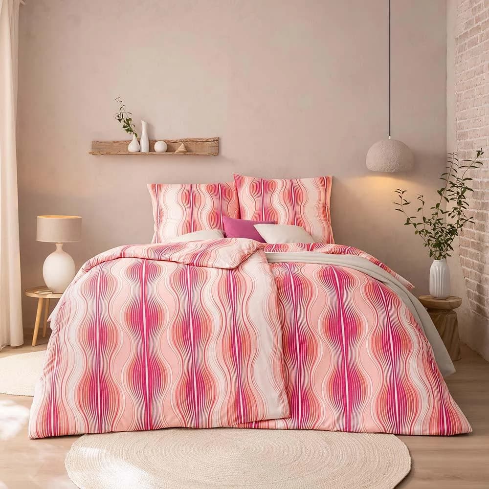 ESTELLA Bettwäsche Marisol Koralle 135x200cm Baumwolle Jersey