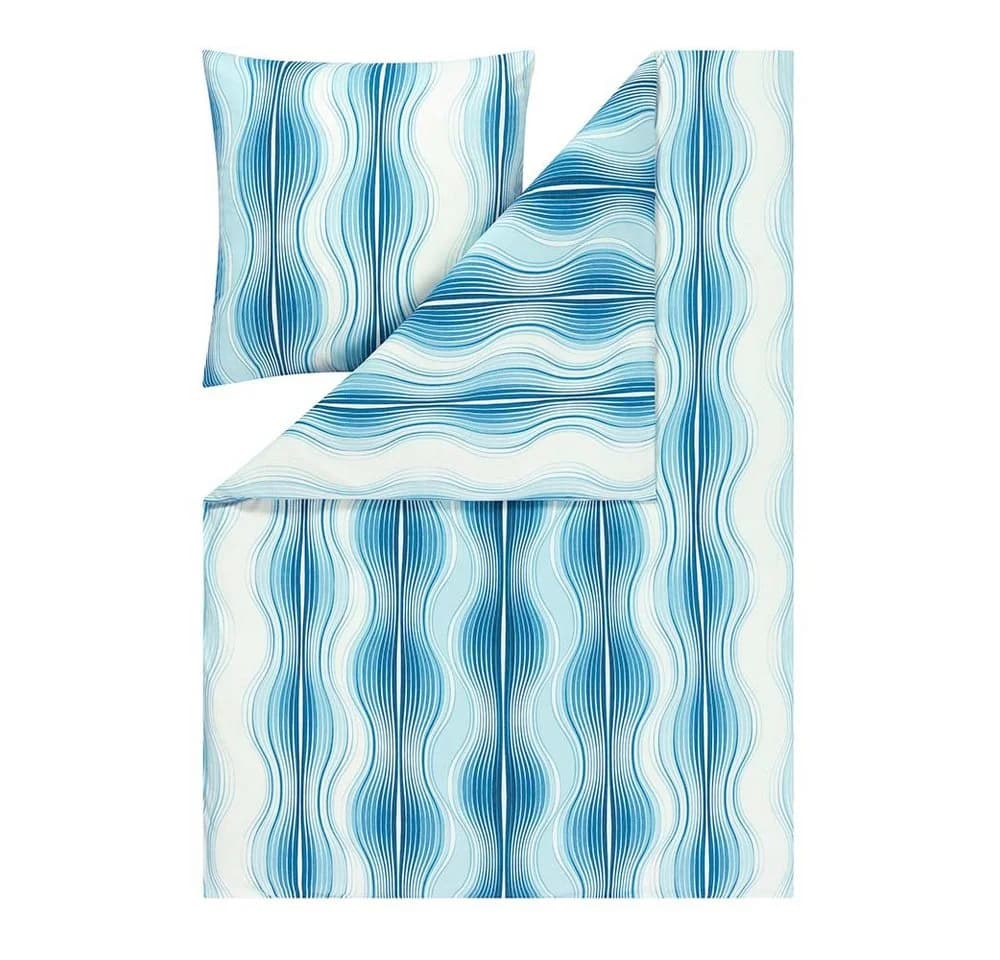 Estella Bettwäsche Marisol Mako-Interlock-Jersey 2-teilig Blau