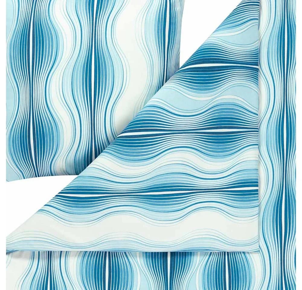 Estella Bettwäsche Marisol Mako-Interlock-Jersey 2-teilig Blau - Bild 3