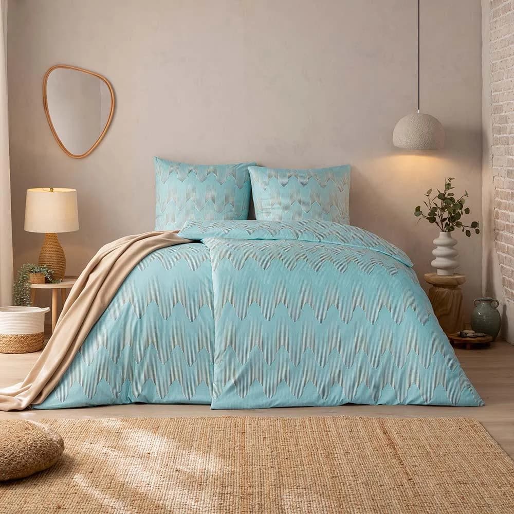 Estella Bettwäsche Cielo 2-teilig Mako-Interlock-Jersey Azur