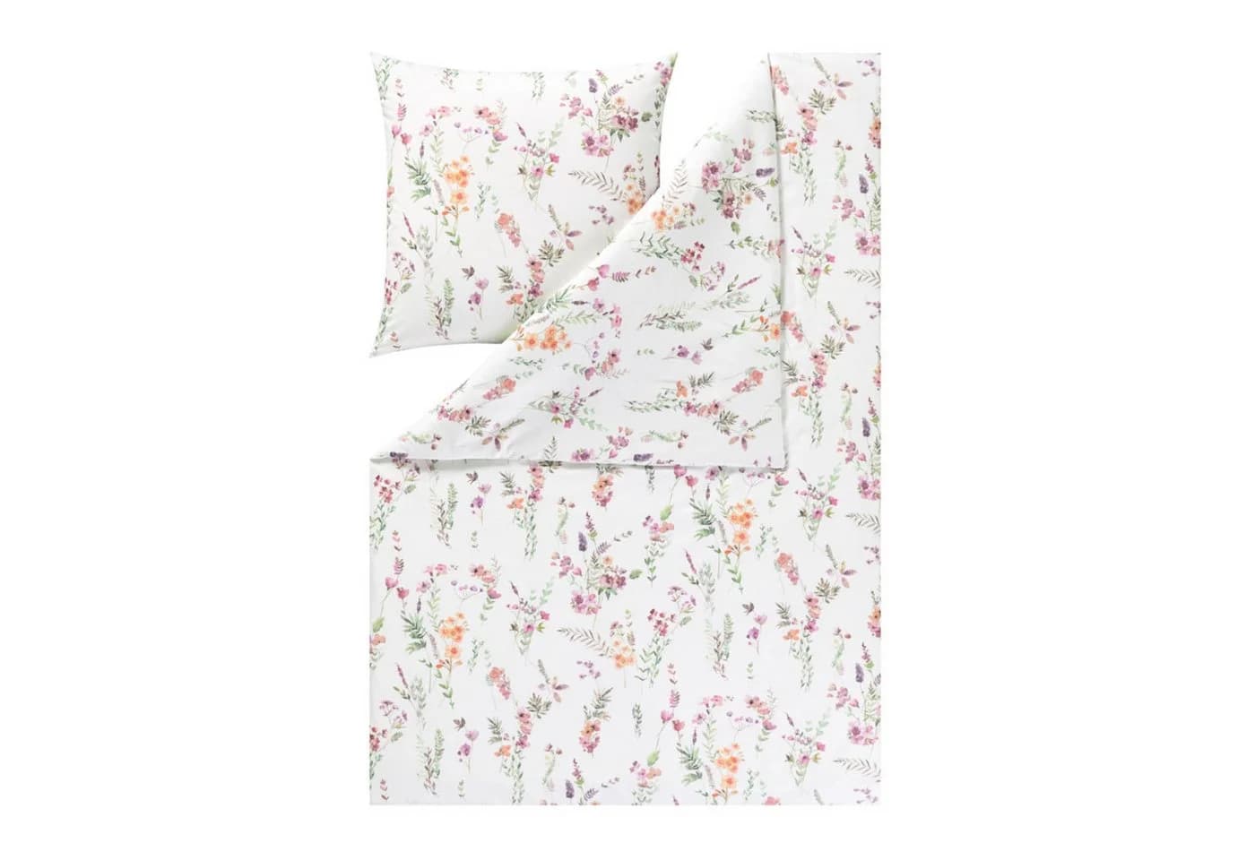 Estella Kuschelflanell Bettwäsche Millefleur 135x200cm Rosa Lila