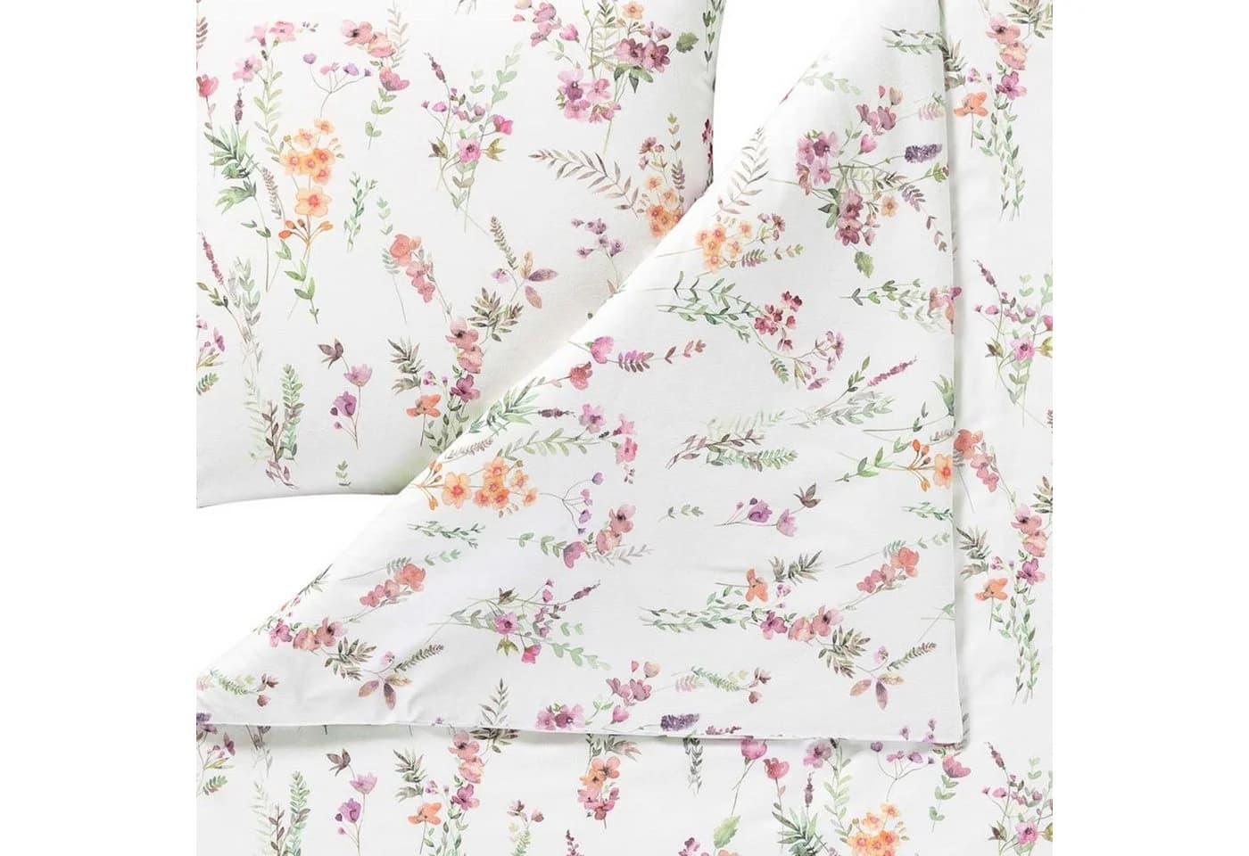 Estella Kuschelflanell Bettwäsche Millefleur 135x200cm Rosa Lila - Bild 4